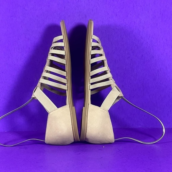 EILEEN FISHER Rato Strappy Khaki Leather Sandals Women's Shoe Size 8.5 -NEW - Picture 6 of 9